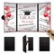 Black and Red Graduation Party Decorations, Red Class of 2026 Congratulations Graduates Alternative Signature Guest Book for Men Happy Graduation Gifts Congrats Grad Party Signing Card Board